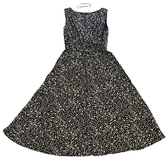 Jessica Howard Polka Dot Dress Womens 12 VTG Breezy Sleeveless Midi Normcore - Picture 1 of 13